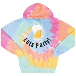 Unisex Tie-Dye Fleece Hoodie