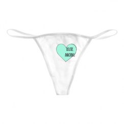 Basic White Thong Underwear