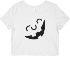 Ladies Slim Fit Crop Top Tee