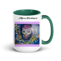 15oz Ceramic Mug with Color Inside