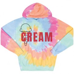 Unisex Tie-Dye Fleece Hoodie