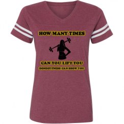 Ladies Relaxed Fit Vintage Sports Tee