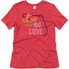 Ladies Relaxed Fit Super Soft Triblend Tee