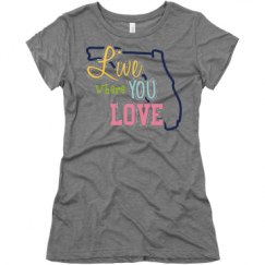 Ladies Slim Fit Super Soft Triblend Tee