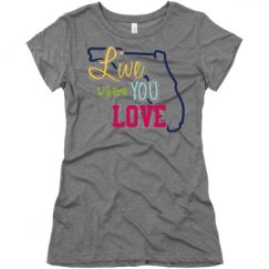 Ladies Slim Fit Super Soft Triblend Tee