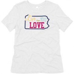 Ladies Relaxed Fit Super Soft Triblend Tee