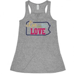 Ladies Flowy Racerback Tank