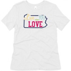 Ladies Relaxed Fit Super Soft Triblend Tee