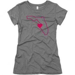 Ladies Slim Fit Super Soft Triblend Tee