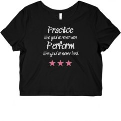 Ladies Slim Fit Crop Top Tee