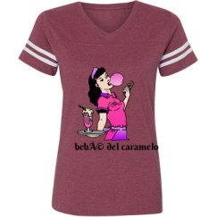 Ladies Relaxed Fit Vintage Sports Tee