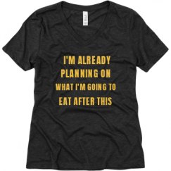 Ladies Relaxed Fit Super Soft Triblend V-Neck Tee