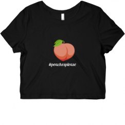 Ladies Slim Fit Crop Top Tee