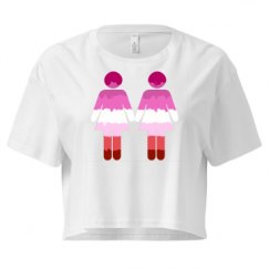 Ladies Festival Cali Crop Top Tee