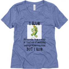 Ladies Relaxed Fit Super Soft Triblend V-Neck Tee