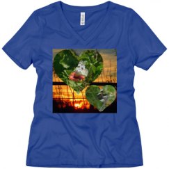 Ladies Relaxed Fit V-Neck Tee