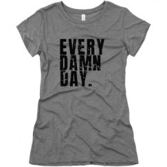 Ladies Slim Fit Super Soft Triblend Tee
