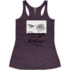 Ladies Slim Fit Super Soft Racerback Triblend Tank