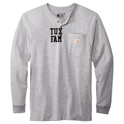 Unisex Carhartt Long Sleeve Henley Tee 