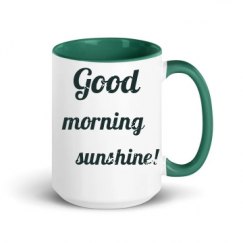 15oz Ceramic Mug with Color Inside