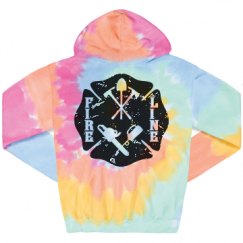Unisex Tie-Dye Fleece Hoodie