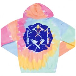 Unisex Tie-Dye Fleece Hoodie