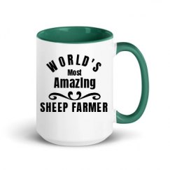 15oz Ceramic Mug with Color Inside