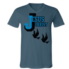 Unisex V-Neck Jersey Tee