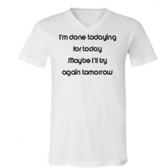 Unisex V-Neck Jersey Tee