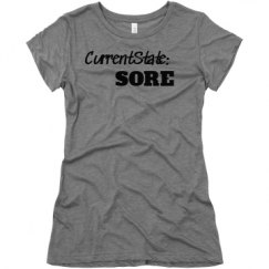 Ladies Slim Fit Super Soft Triblend Tee