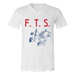 Unisex V-Neck Jersey Tee