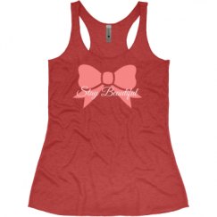 Ladies Slim Fit Super Soft Racerback Triblend Tank