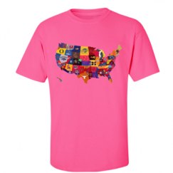 Unisex Ultra Cotton Safety Neon Crewneck Tee