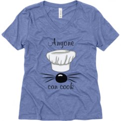 Ladies Relaxed Fit Super Soft Triblend V-Neck Tee