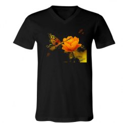 Unisex V-Neck Jersey Tee