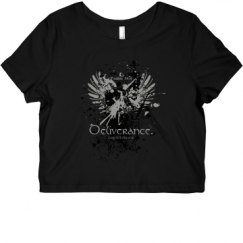 Ladies Slim Fit Crop Top Tee