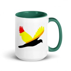 15oz Ceramic Mug with Color Inside