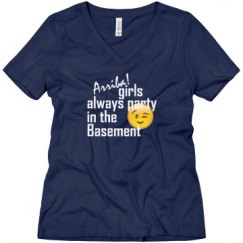 Ladies Relaxed Fit V-Neck Tee