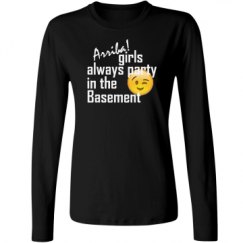 Ladies Relaxed Fit Basic Long Sleeve Tee