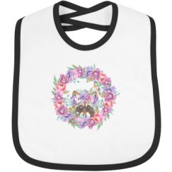 Infant Contrast Trim Bib