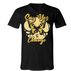 Unisex V-Neck Jersey Tee