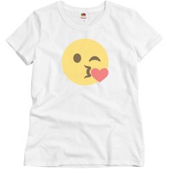 Face Throwing a Kiss Emoji Tee