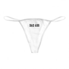 Basic White Thong Underwear