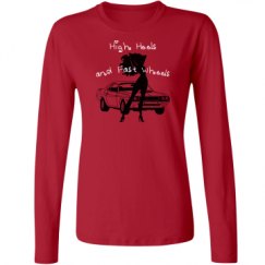 Ladies Relaxed Fit Basic Long Sleeve Tee