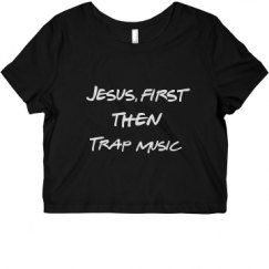 Ladies Slim Fit Crop Top Tee