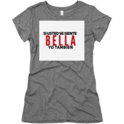 Ladies Slim Fit Super Soft Triblend Tee