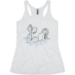 Ladies Slim Fit Super Soft Racerback Triblend Tank