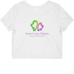 Ladies Slim Fit Crop Top Tee