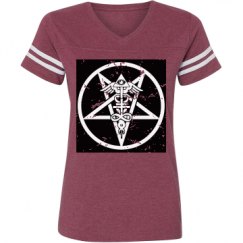 Ladies Relaxed Fit Vintage Sports Tee