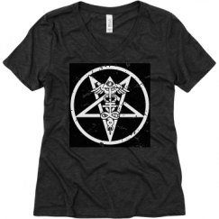 Ladies Relaxed Fit Super Soft Triblend V-Neck Tee